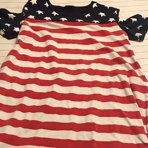 Woman’s patriotic dress